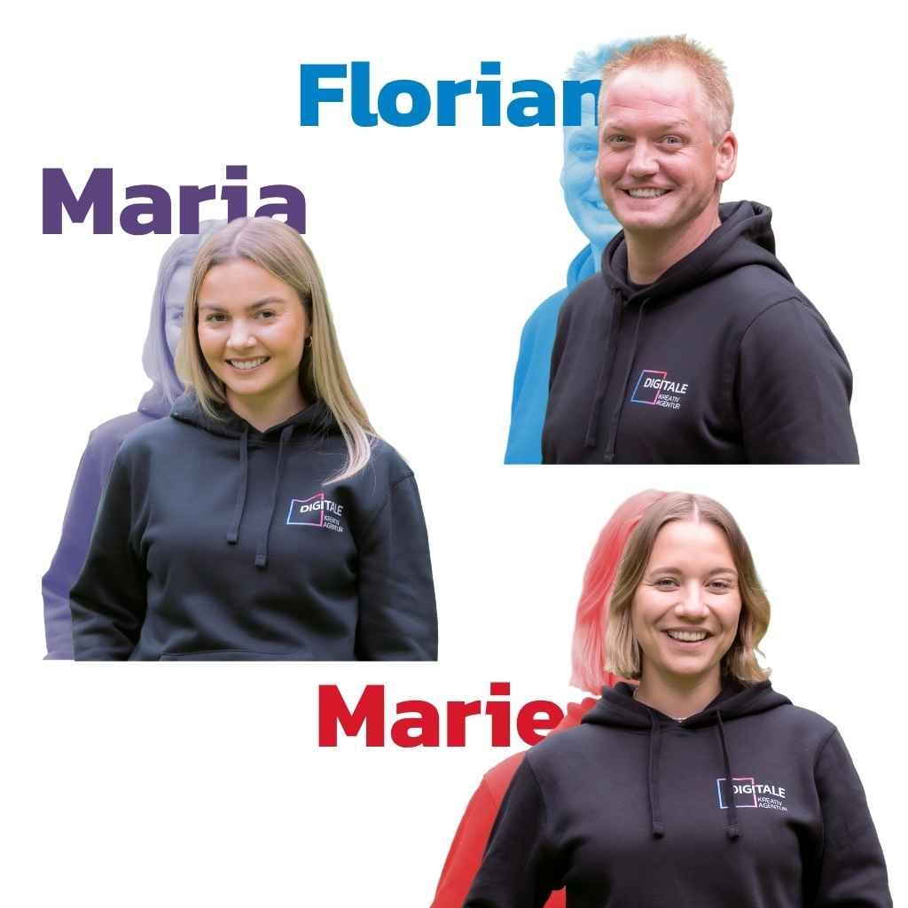 Porträts von Agentur-Mitarbeitern